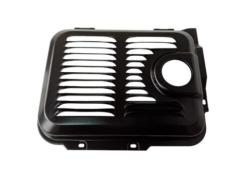 Кожух глушителя (половина с выхлоп.отверстием) генератора Loncin LC13000S (LC196FD)/180960155-0001