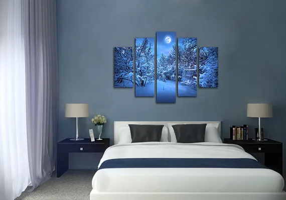 Модульная картина "Морозное утро"