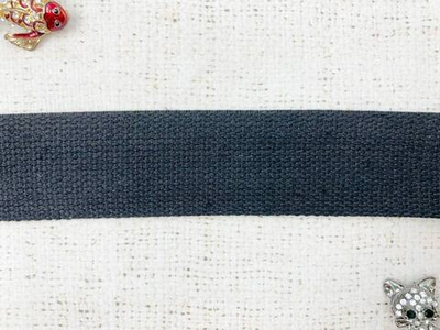 Лента ременная х/б ш. 4 см, чёрный