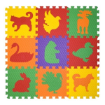 Коврик-пазл BABYPUZZ (9 плит 33x33x1см, ~1кв.м./уп) Животный мир