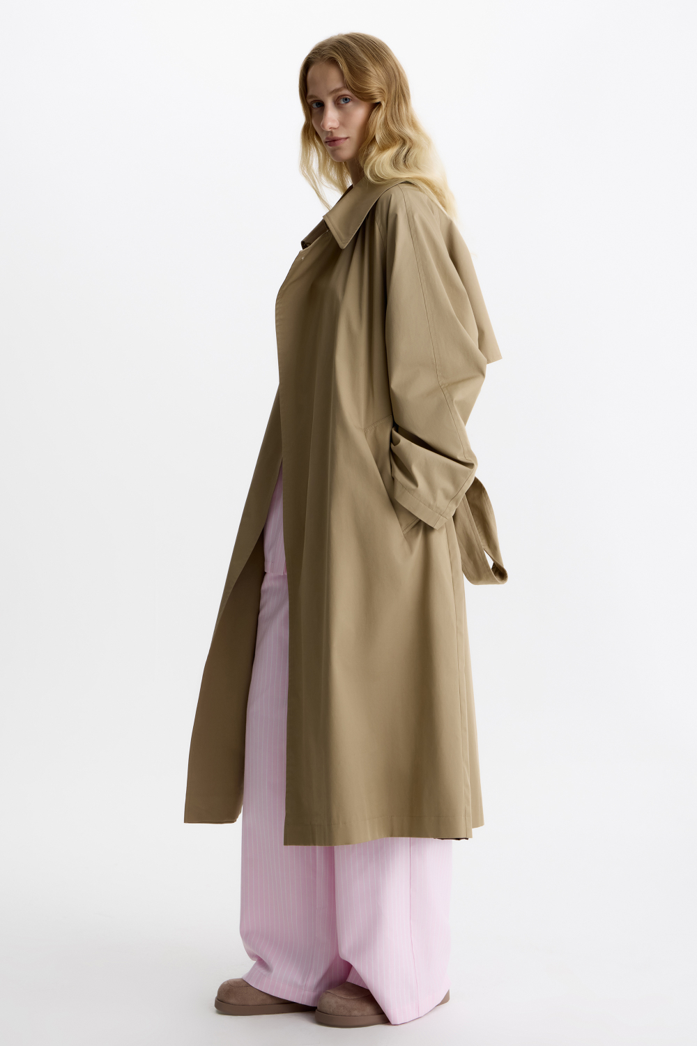 Тренч «Наполеон» хлопковый удлиненный