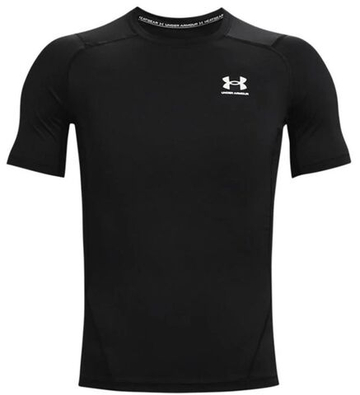 Мужская теннисная футболка Under Armour HeatGear Short Sleeve - черный