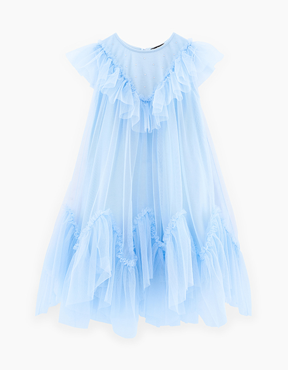 Платье небесно-голубое