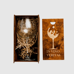 Бокал для вина с гравировкой в подарочной коробке PKS30