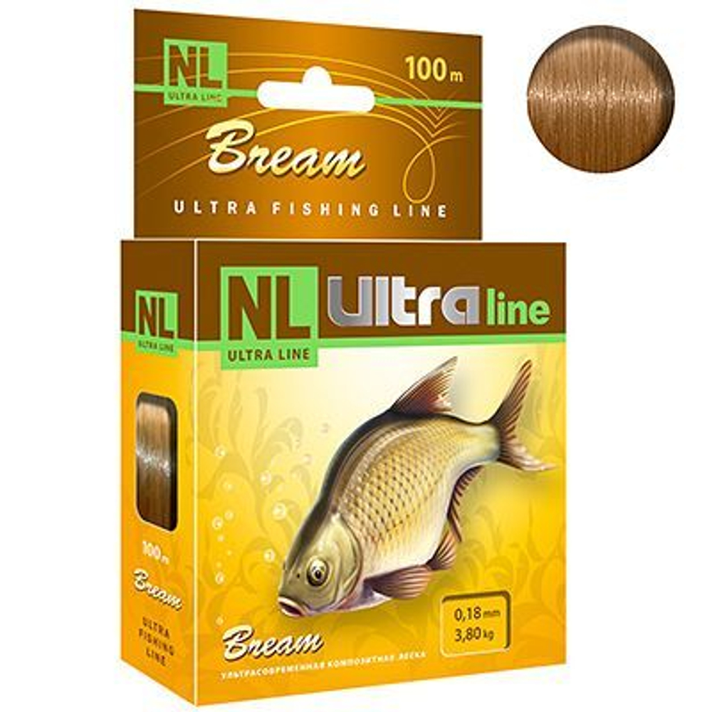 Полиэстровая леска NL ULTRA BREAM летняя 0,18 мм 1 шт