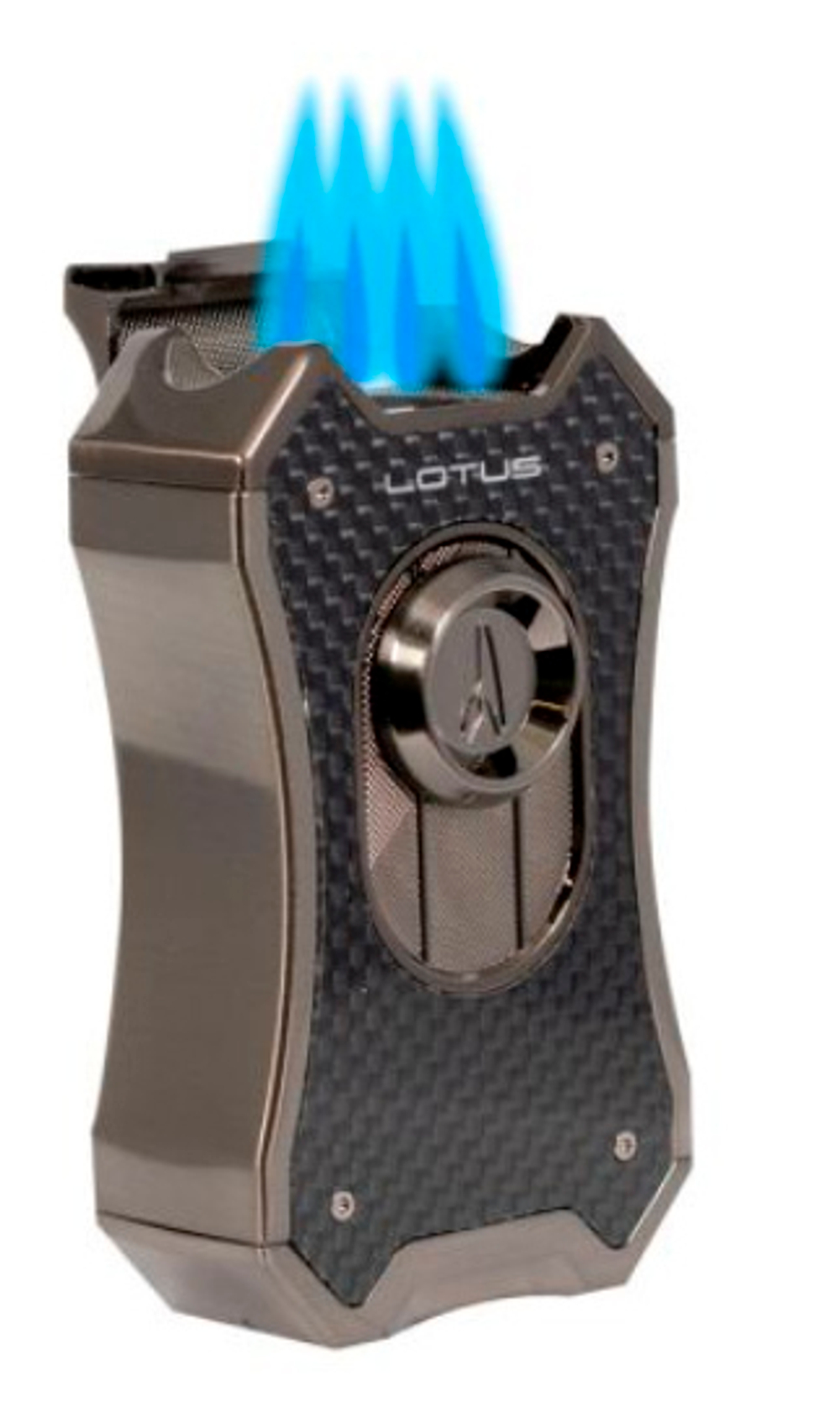 Зажигалка Lotus Emperor Black Carbon fiber & Gunmetal Настольня T9010