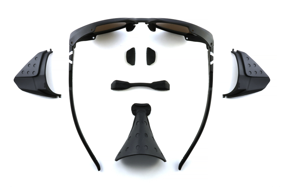 Спортивные очки HILX Oracle / Matt Black / Black Mirror Lens + Brown Mirror Polarized