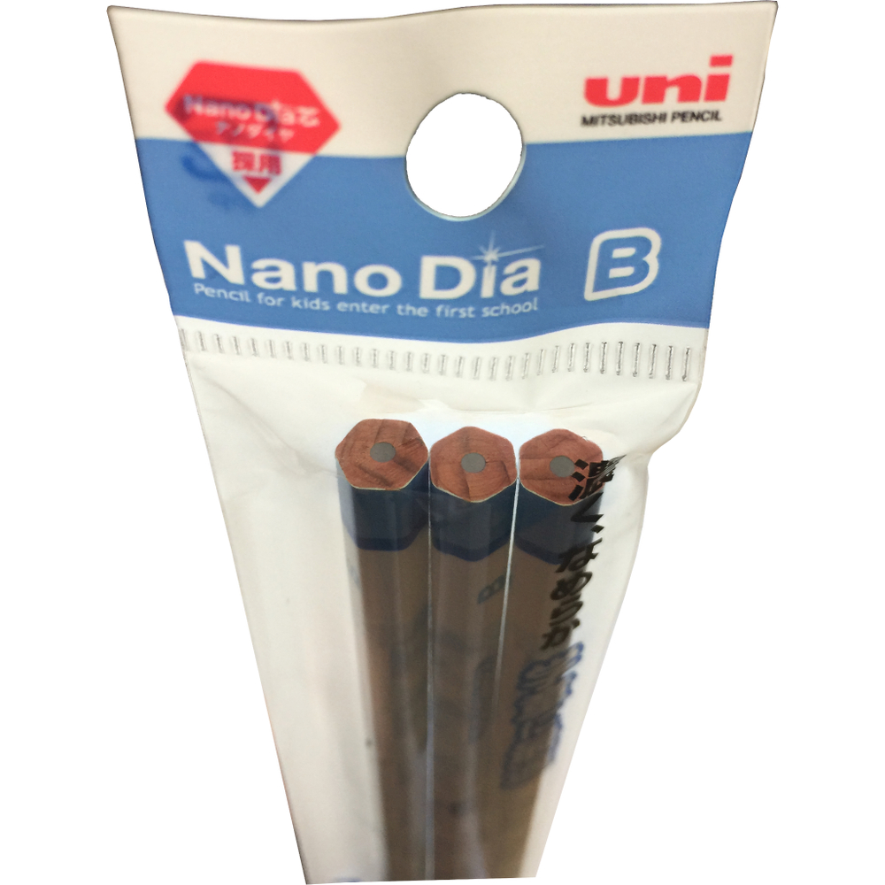 Карандаши чернографитные Uni NanoDia B (3 шт.)