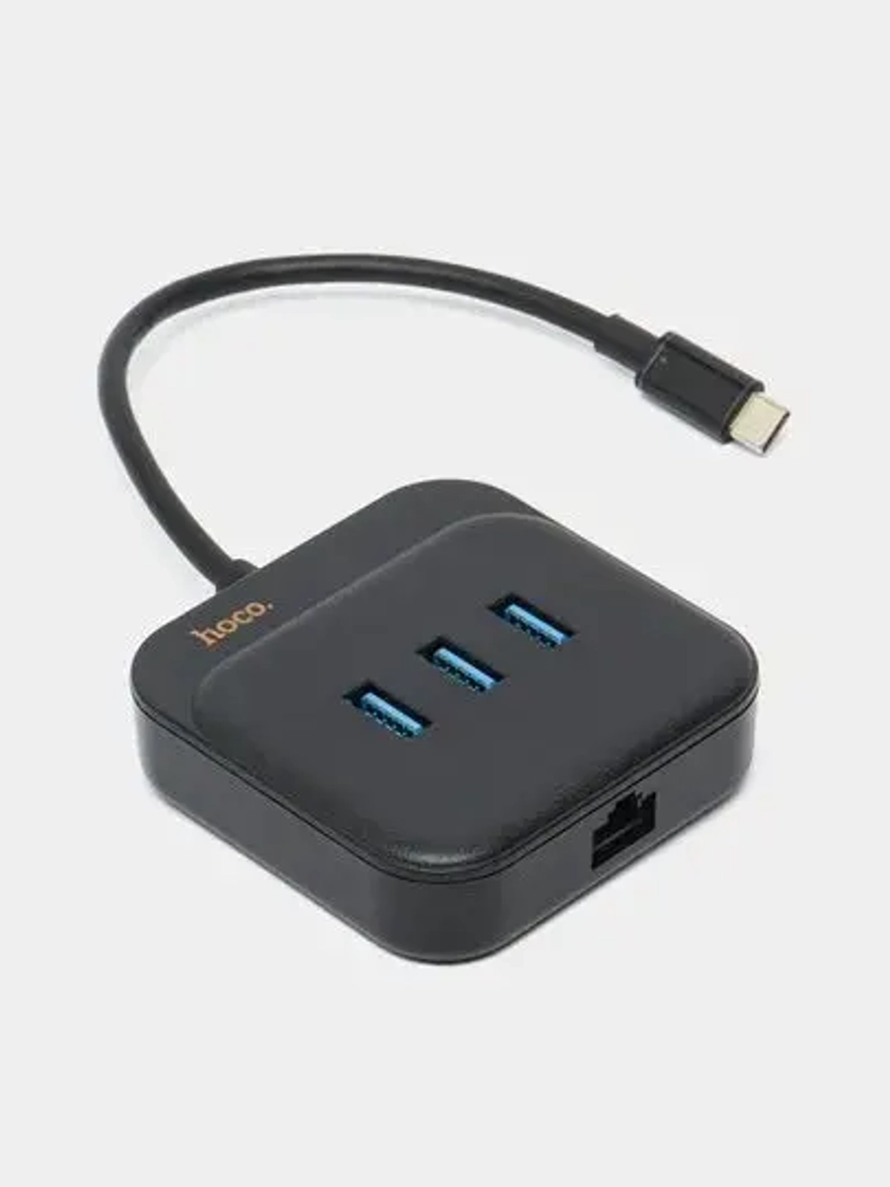 Адаптер Hoco HB36 Easy 5 в 1 HDTV/USB3.0/USB2.0*2/PD100W + кабель Type-C (черный)