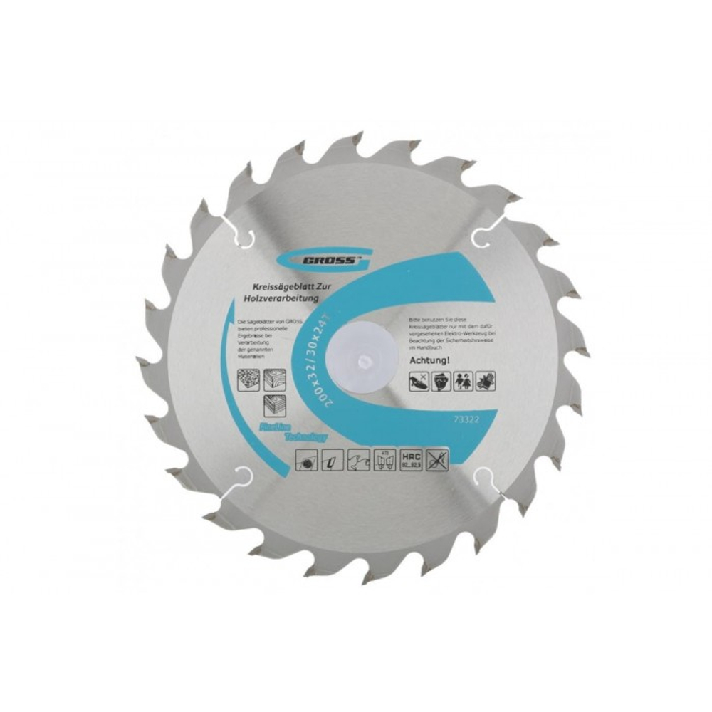 Диск пильный 200x32/30x24Т мм Gross
