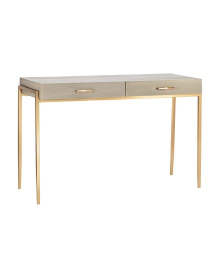 Консоль "Монтгомери" цвет серый/золотой