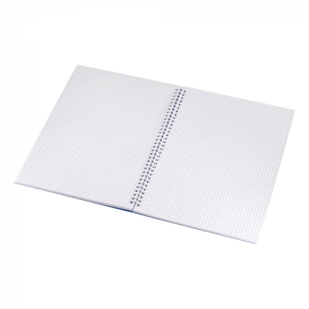 Тетрадь 96л., А4, клетка, Alingar, гребень, блок офсет, цветной пластик, "Бирюзовый"