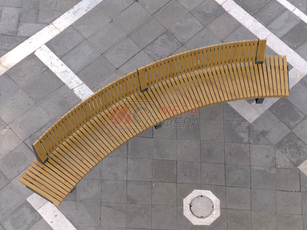 Скамейка Rail Road 02 внутренний радиус