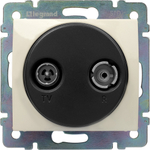 Розетка TV-FM "звезда" - слоновая кость Valena Classic LEGRAND