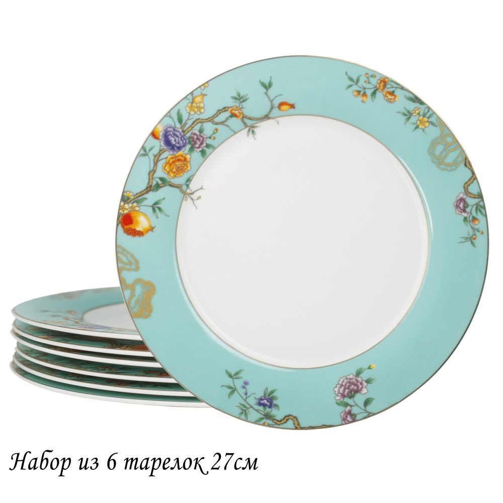 Lenardi 145-474 Набор из 6 тарелок 27см HANOMI в под.уп.(х5)Костяной фарфор