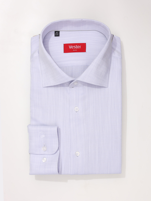 Сорочка мужская VESTER длинный рукав, цвет светло-голубой, хлопок 100% 51041 11