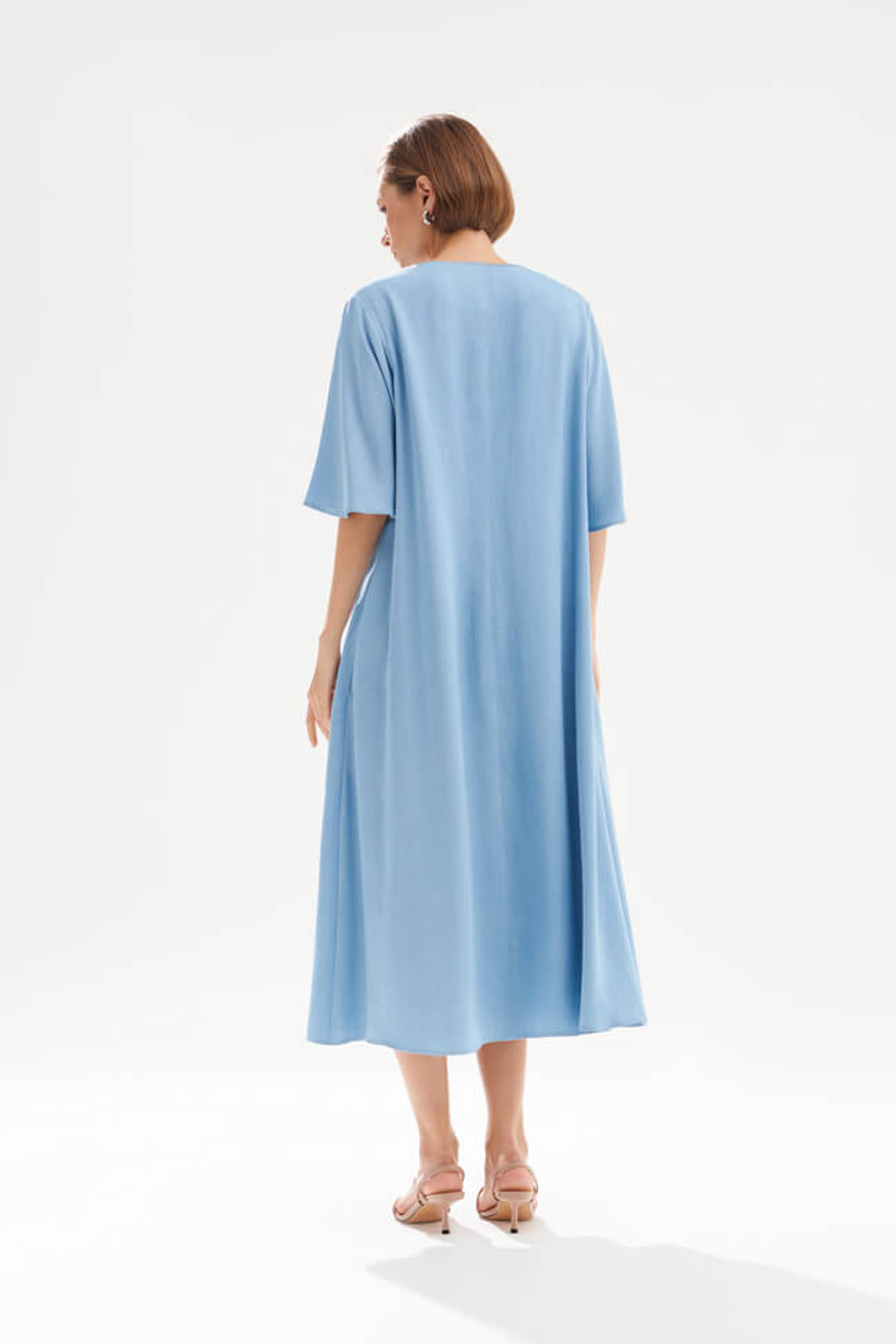 51747 Платье женское (голубой джинс)