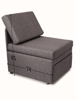 Кресло-кровать "Миник" Rich Quarz (серый)