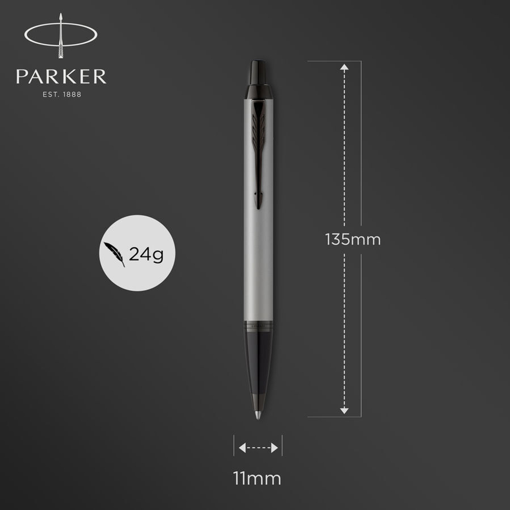 Ручка шариков. Parker IM Achromatic K317 корп.серый мат. M чернила син. подар.кор.