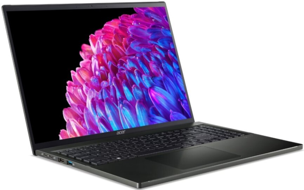 Ноутбук  Acer Swift Edge SFE16-44-R2RD 16 ", Ryzen 7, 16 Гб RAM, 1 Тб SSD, Radeon 780M, Черный