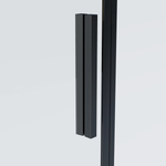 Душевая дверь Софт 2 (Soft 2) VDS-3SO2140CLB, 1400, черный, стекло прозрачное