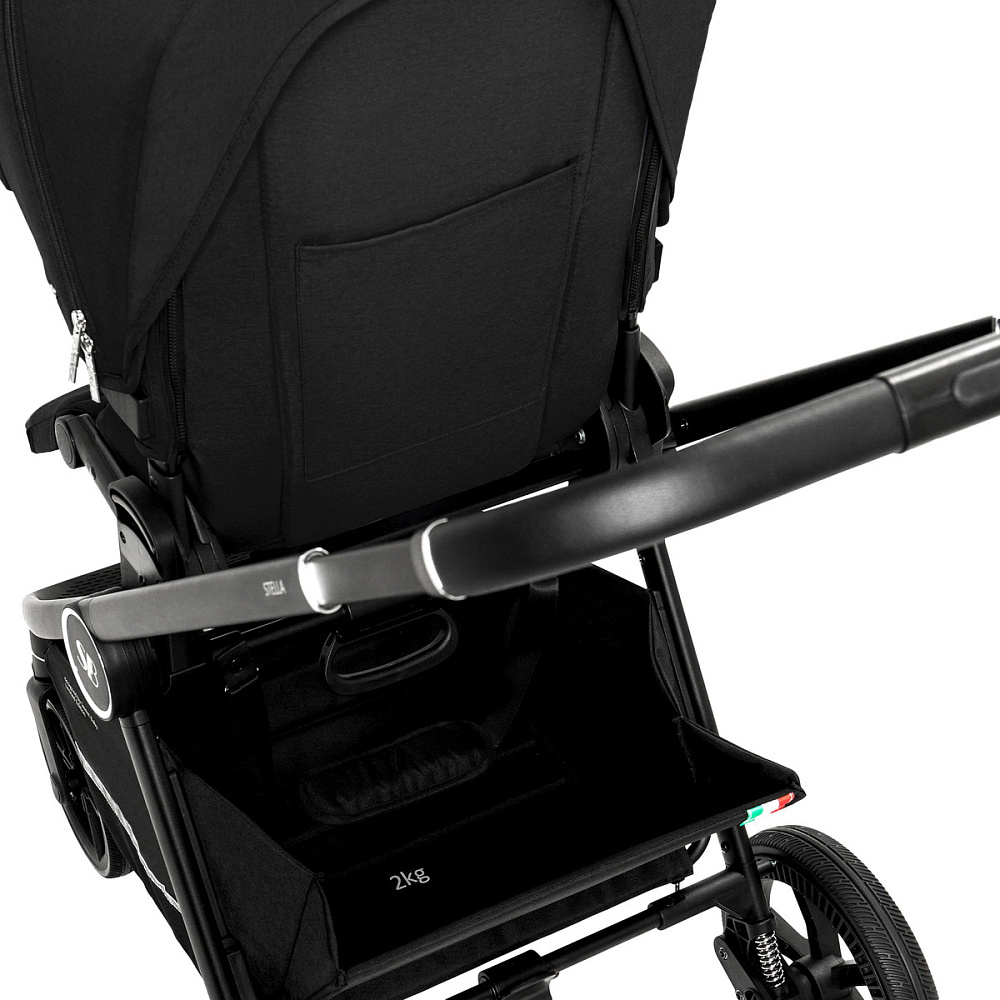 Коляска 3 в 1 Sweet Baby Stella + автокресло Premier Black Black
