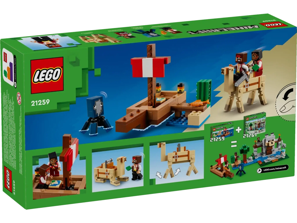 Конструктор LEGO Minecraft 21259 Путешествие на пиратском корабле