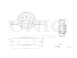 Опора карданного вала UNIO RMP-15175