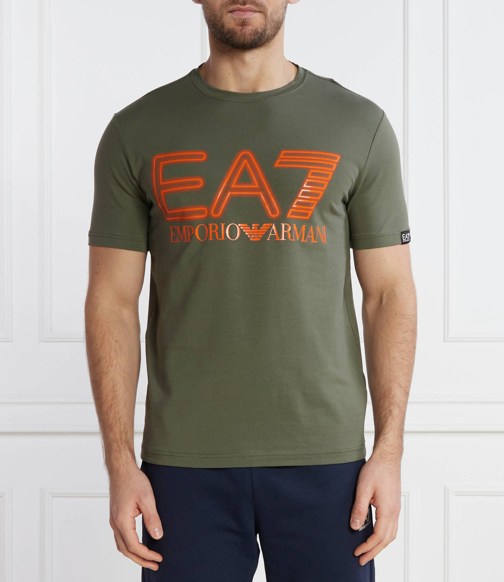 Футболка EA7 - зеленый(3DPT37 PJMUZ)