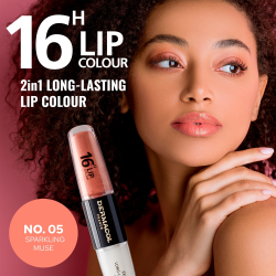 Dermacol 16H Lip Colour - Стойкая помада и блеск для губ, 2× 4 ml