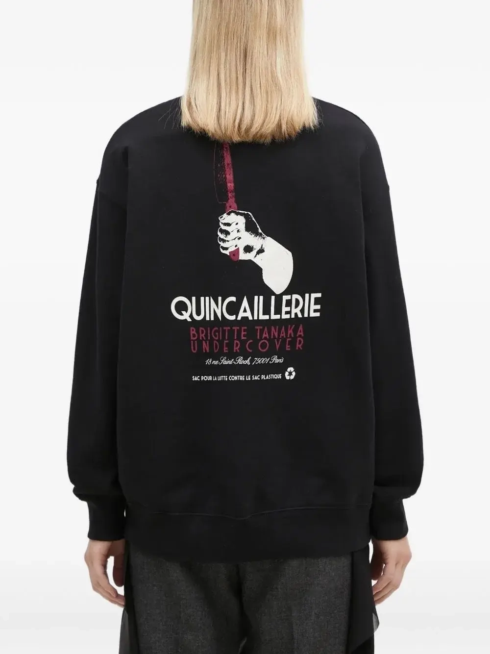 UNDERCOVER x BRIGITTE TANAKA ЛОНГСЛИВ ЧЕРНЫЙ