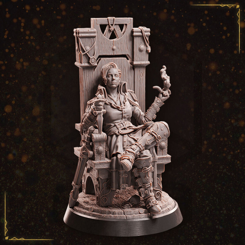 Королева Бандитов Человек Вор Ассасин Разбойник Плут миниатюра для dnd, днд, pathfinder, фентези, Настольная игра, НРИ, Варгейм, РПГ