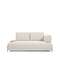 2-местный диван Compo цвета экрю с малым журнальным столиком и бежевым каркасом