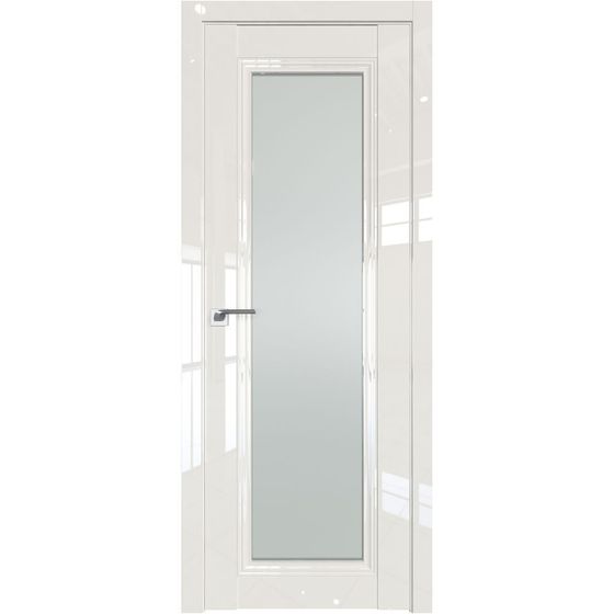 Межкомнатная дверь глянцевая Profil Doors 2.101L магнолия люкс остеклённая
