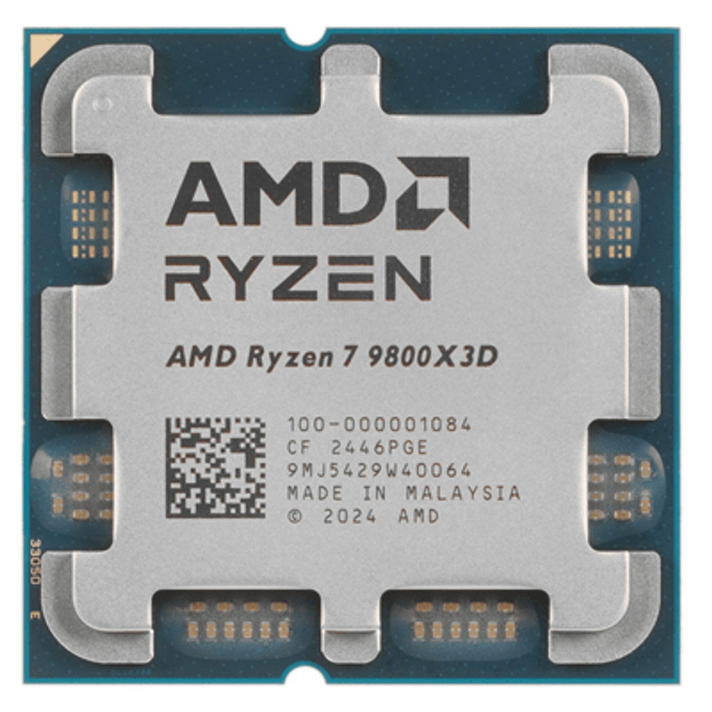 Процессор AMD Ryzen 7 9800X3D 4,7Гц (5,2ГГц Turbo) 8C/16T 96MB L3 120W AM5 OEM 100-000001084
