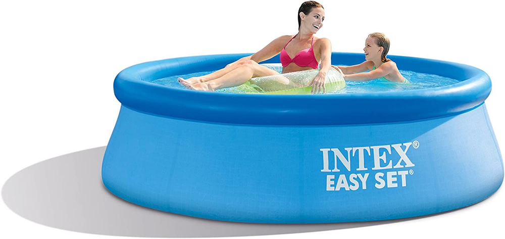 Надувной бассейн 305х76 см Intex 28120, круглый семейный бассейн для дачи Easy Set 3853 л