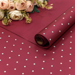 Пленка В рулоне 10 м х 58 см "Мелкий горошек" (Красный)