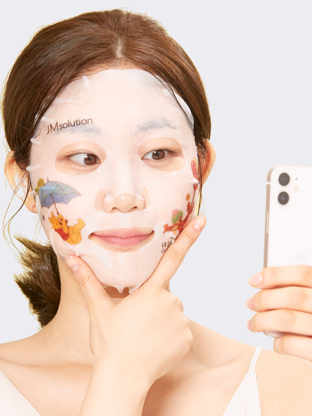 JMSolution Успокаивающая тканевая маска с экстрактом календулы Disney Collection Selfie Barrier Calendula Mask