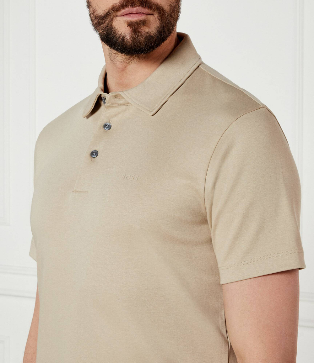 Поло Palosh BOSS BLACK - бежевый(50471335)
