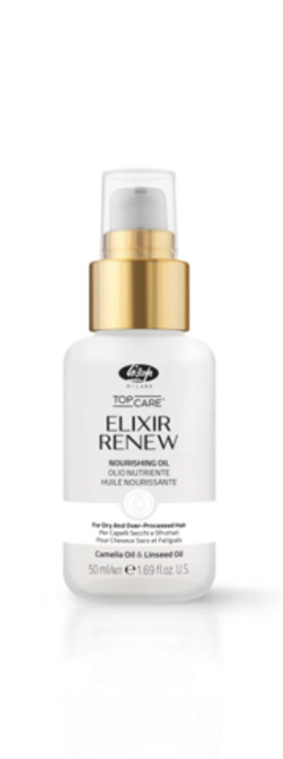 Увлажняющее и восстанавливающее масло для сухих и поврежденных волос - Lisap Elixir Renew 50 мл