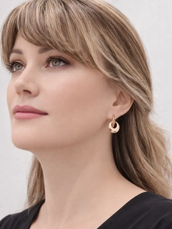 Серьги Fallon «Медальоны» Gold 18K