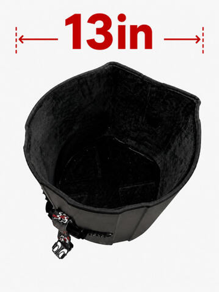 Ударопрочный кейс DGCASE DARUMA 13-12V - для барабана типа Floor Tom, ЧЕРНЫЙ, отделка велюр