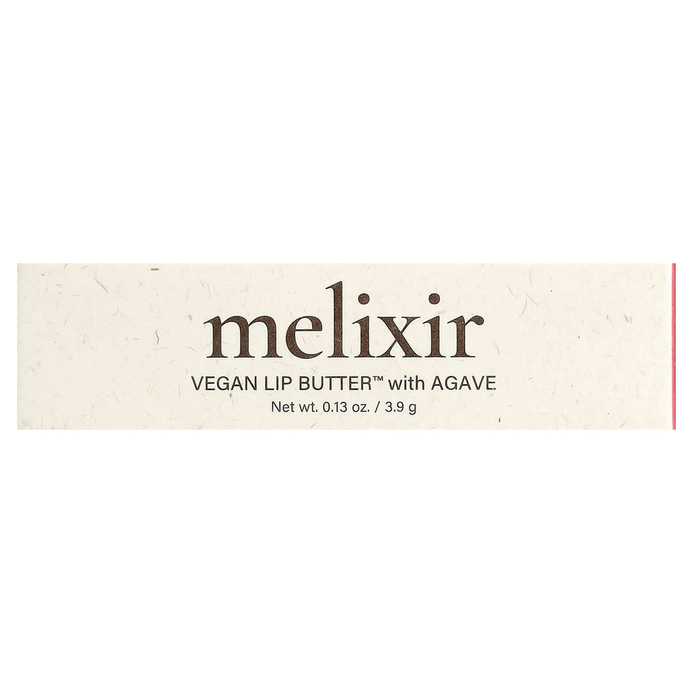 Melixir, Vegan Lip Butter™ с агавой, оттенок 05 Dewy Rose, 3,9 г (0,13 унции)