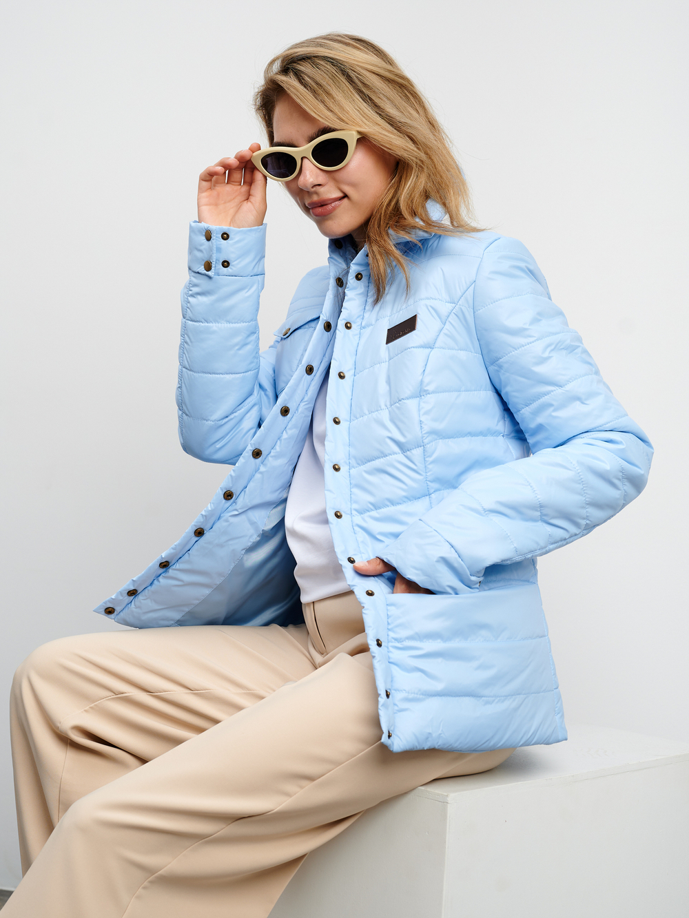 Куртка-рубашка голубой