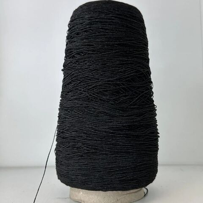 BURRO - Filati Color; 54% хлопок, 46% люрекс; 640м/100гр; col. 000999 NERO, цвет: чёрный; S709