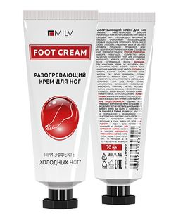 MILV Крем для ног разогревающий, 70мл