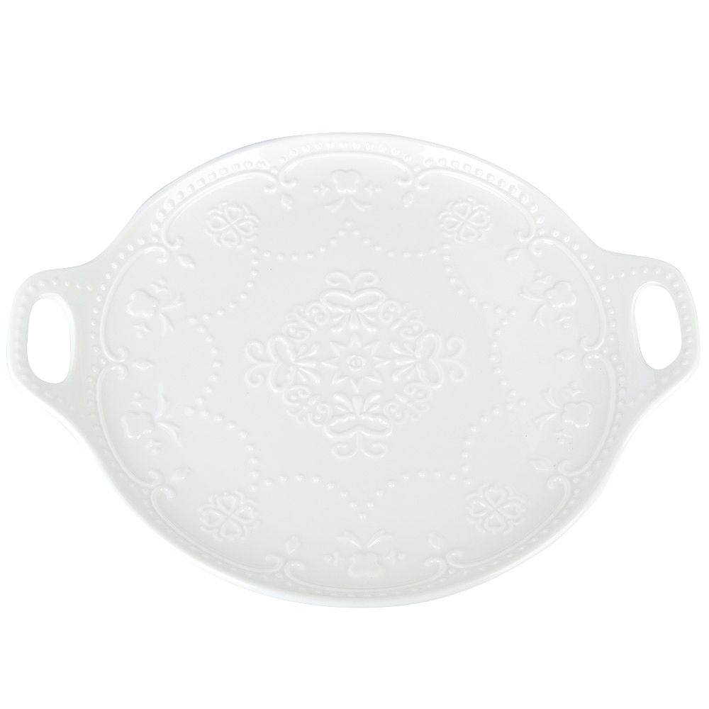 Блюдо " " 25х30х2,5см (min5) (фарфор) (транспортная упаковка)