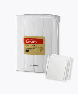 Спонжи косметические из 100% хлопка 600 шт The Saem Care Plus Everyday Cotton Puff