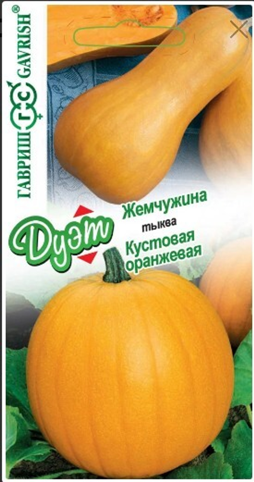 набор семян тыква мускатная Жемчужина и тыква кустовая оранжевая
