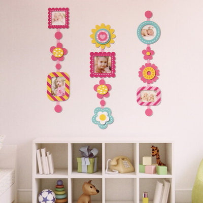 Наклейка-фоторамка 50*70см «Цветочки» на 5 фото EK-EVG1001